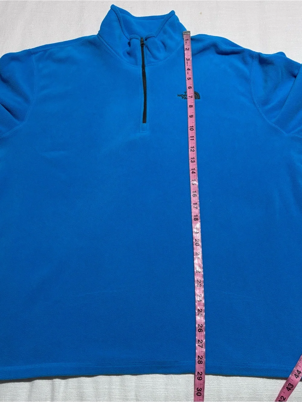 Men’s The North Face Fleece 1/4 Zip Pullover Sweater | Blue | Size XL